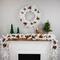 24" White Canadian Pine Artificial Christmas Wreath
